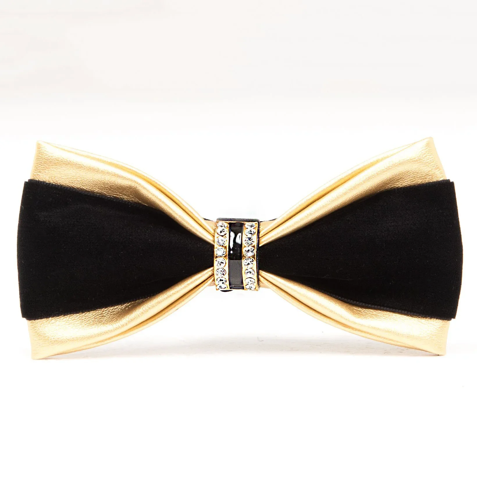 Men's British fashion PU leather studded diamond bow tie, wedding party, cocktail party, business banquet, high-end metal butter
Men's British fashion PU leather studded diamond bow tie, wedding party, cocktail party, business banquet, high-end metal butter
