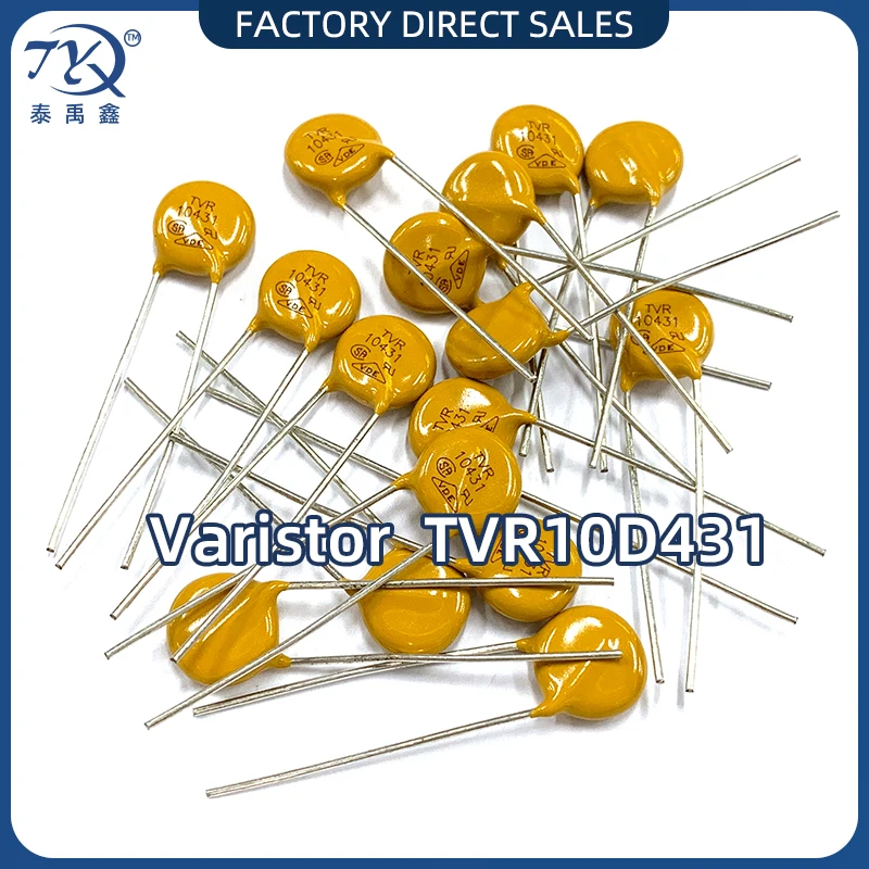 10PCS Varistor TVR10D431 Has Passed SA UL VDE Certification Circuit Overvoltage Protector Piezoresistor
10PCS Varistor TVR10D431 Has Passed SA UL VDE Certification Circuit Overvoltage Protector Piezoresistor