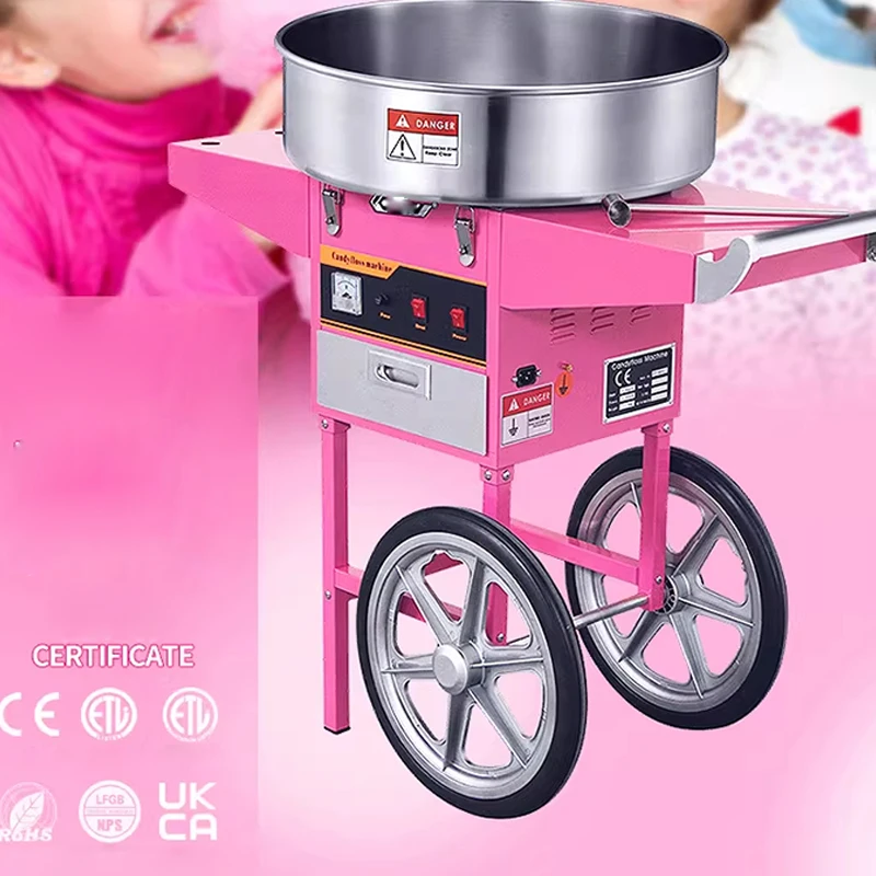 Electric Cotton Candy Machine with Cart Commercial Candy Floss Maker Stainless Steel Fancy Brushed Cotton Candy Machi Customized
Electric Cotton Candy Machine with Cart Commercial Candy Floss Maker Stainless Steel Fancy Brushed Cotton Candy Machi Customized