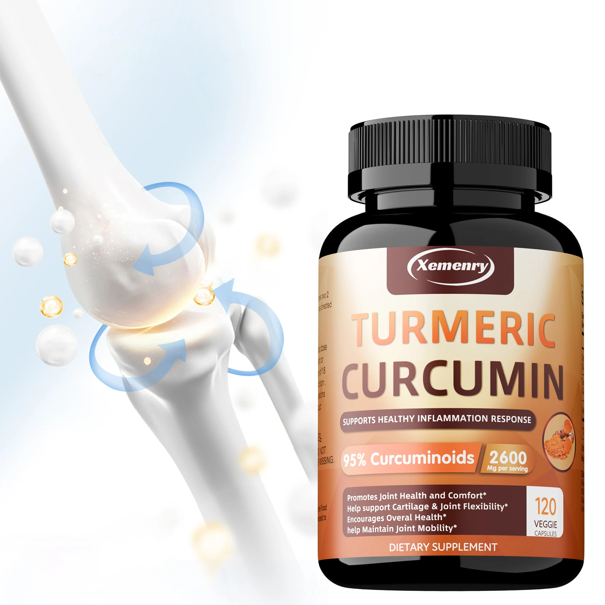 Turmeric Curcumin - Antioxidant, Increase Cellular Energy, Improve Joint Mobility, Support Brain and Heart Health, Non-GMO
Turmeric Curcumin - Antioxidant, Increase Cellular Energy, Improve Joint Mobility, Support Brain and Heart Health, Non-GMO