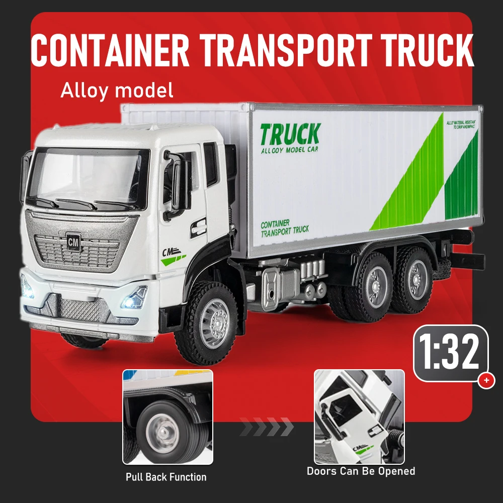 1:32 Container Waste Soil Transport Trucks Models Cars Toy Alloy Diecast Doors Opened Pull Back Rubber Tires Educational Vehicle
1:32 Container Waste Soil Transport Trucks Models Cars Toy Alloy Diecast Doors Opened Pull Back Rubber Tires Educational Vehicle