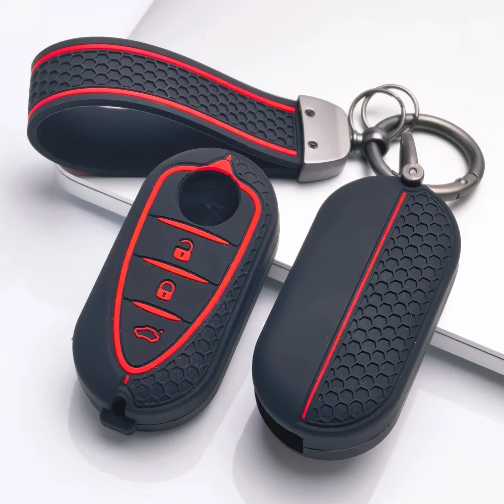 Car Key Fob Protective Cover Holder with Keychain for Alfa Romeo Giulietta 4C Mito 159 GTO GTA Myth High-Grade Material Perfec
Car Key Fob Protective Cover Holder with Keychain for Alfa Romeo Giulietta 4C Mito 159 GTO GTA Myth High-Grade Material Perfec