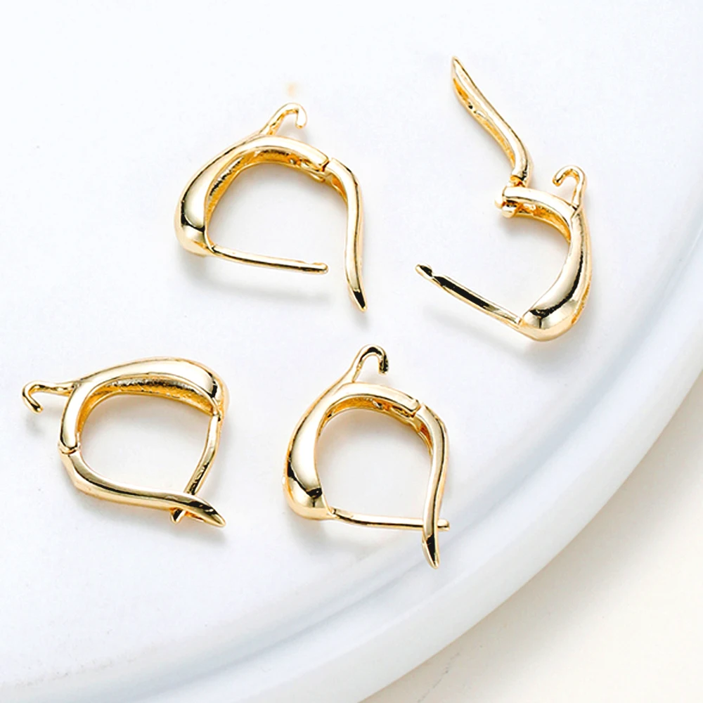 6PCS 15*18MM 18K Gold Brass High Quality with Pins Earring Clasp For DIY Jewelry Making Findings Accessories
6PCS 15*18MM 18K Gold Brass High Quality with Pins Earring Clasp For DIY Jewelry Making Findings Accessories