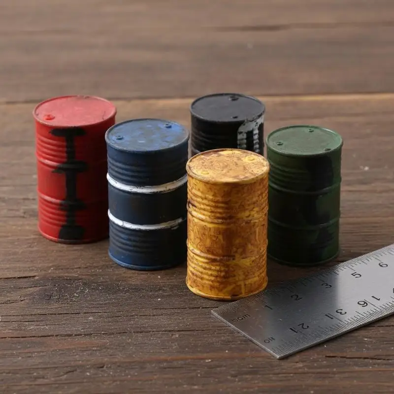 Набор из 5 миниатюрных винтажных пластиковых бочек для масла/топлива с эффектом состаривания для диорам, песочниц и декораций для DIY-сцен
Набор из 5 миниатюрных винтажных пластиковых бочек для масла/топлива с эффектом состаривания для диорам, песочниц и декораций для DIY-сцен