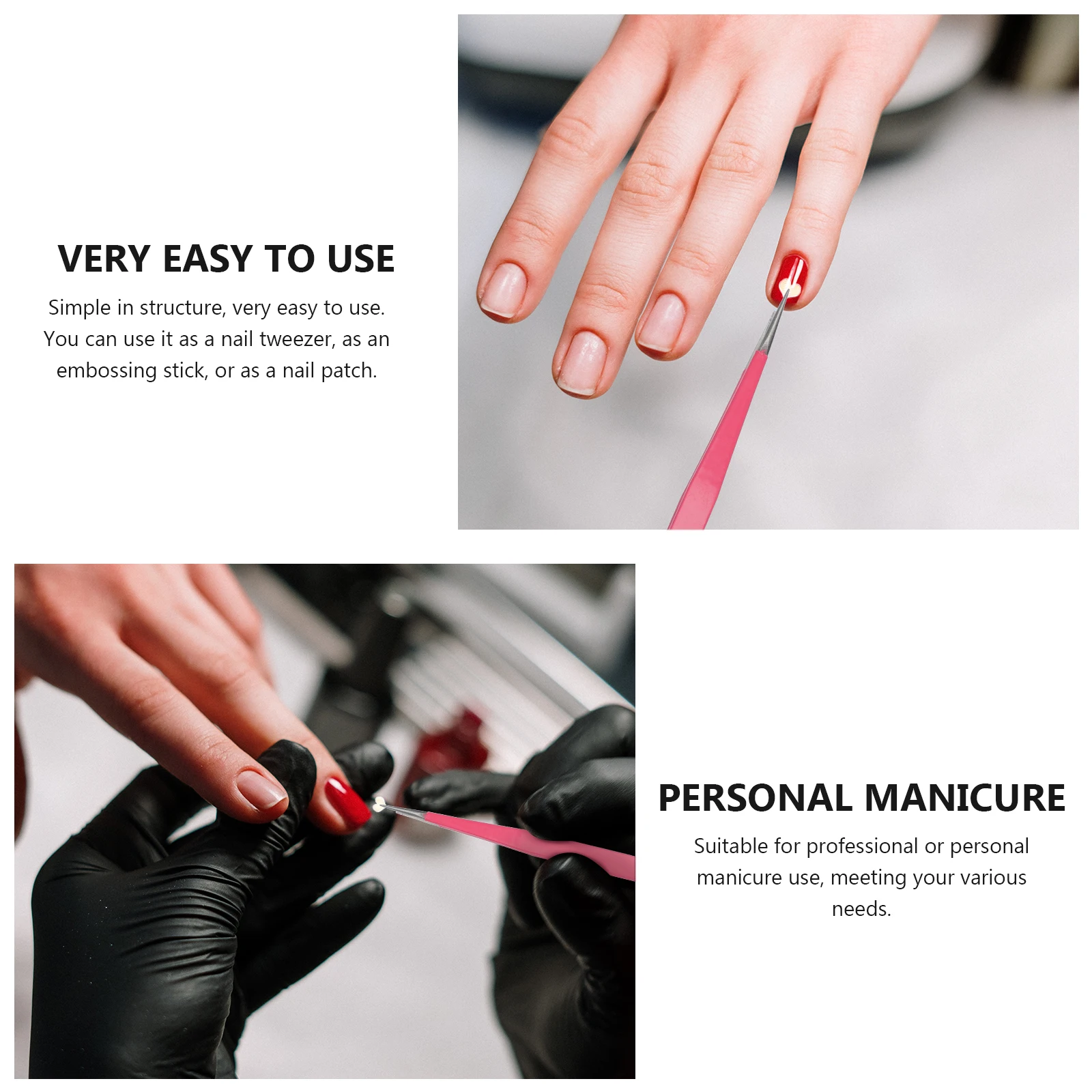 3pcs Stainless Steel Nail Tweezers Precision Silica Gel Grooming Manicure Two Headed Craft Tools Professional Personal Use 
3pcs Stainless Steel Nail Tweezers Precision Silica Gel Grooming Manicure Two Headed Craft Tools Professional Personal Use