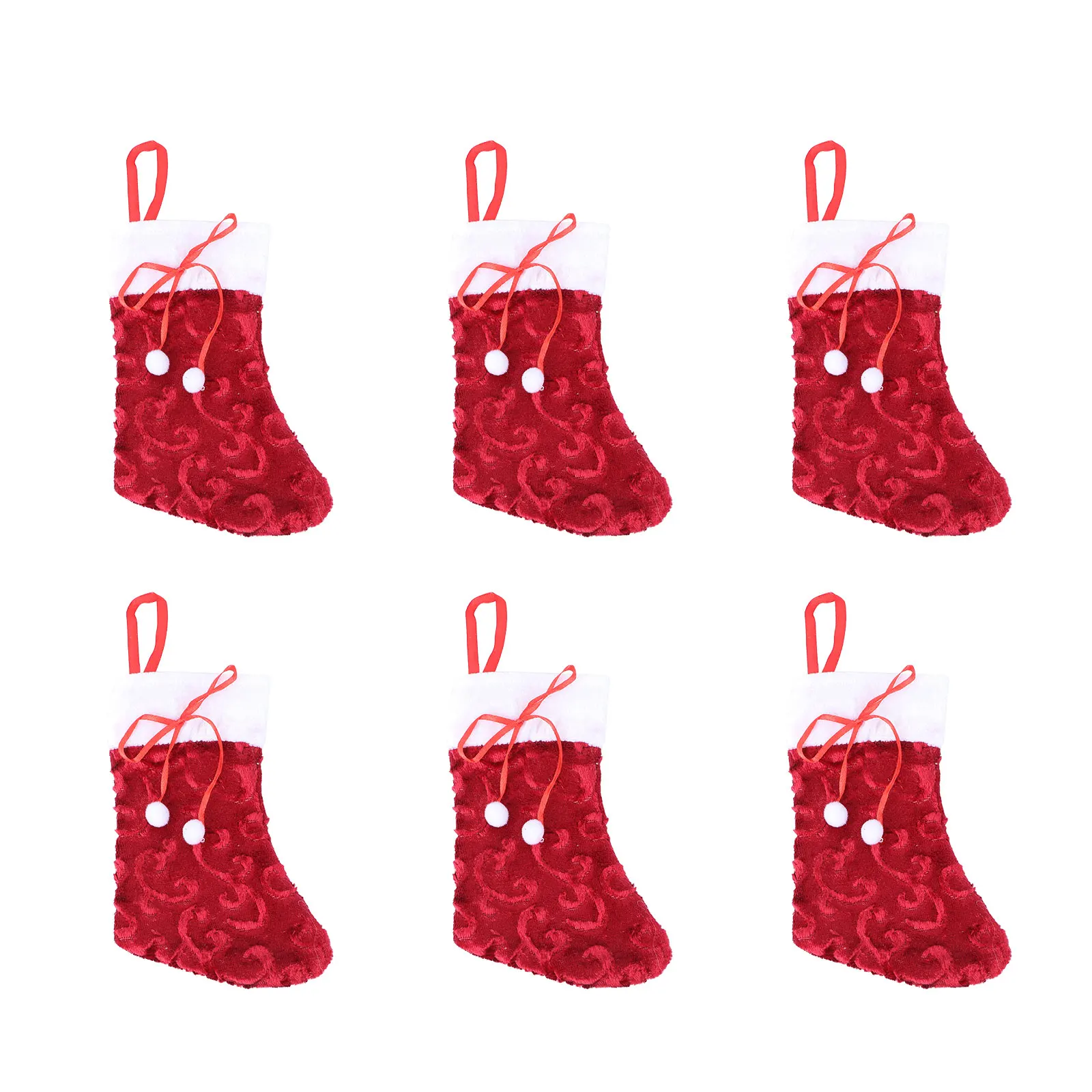 6 pcs Christmas Gift Stockings Stocking Gift Bag Red White Hanging Socks Decor Candy Bag Home Party DIY Xmas Children Treats
6 pcs Christmas Gift Stockings Stocking Gift Bag Red White Hanging Socks Decor Candy Bag Home Party DIY Xmas Children Treats