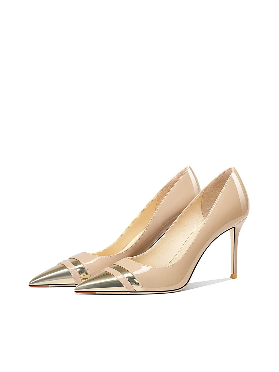 2025 Spring and Autumn New Women's High Heels French Slim Heel Pointed Leather Shoes
2025 Spring and Autumn New Women's High Heels French Slim Heel Pointed Leather Shoes