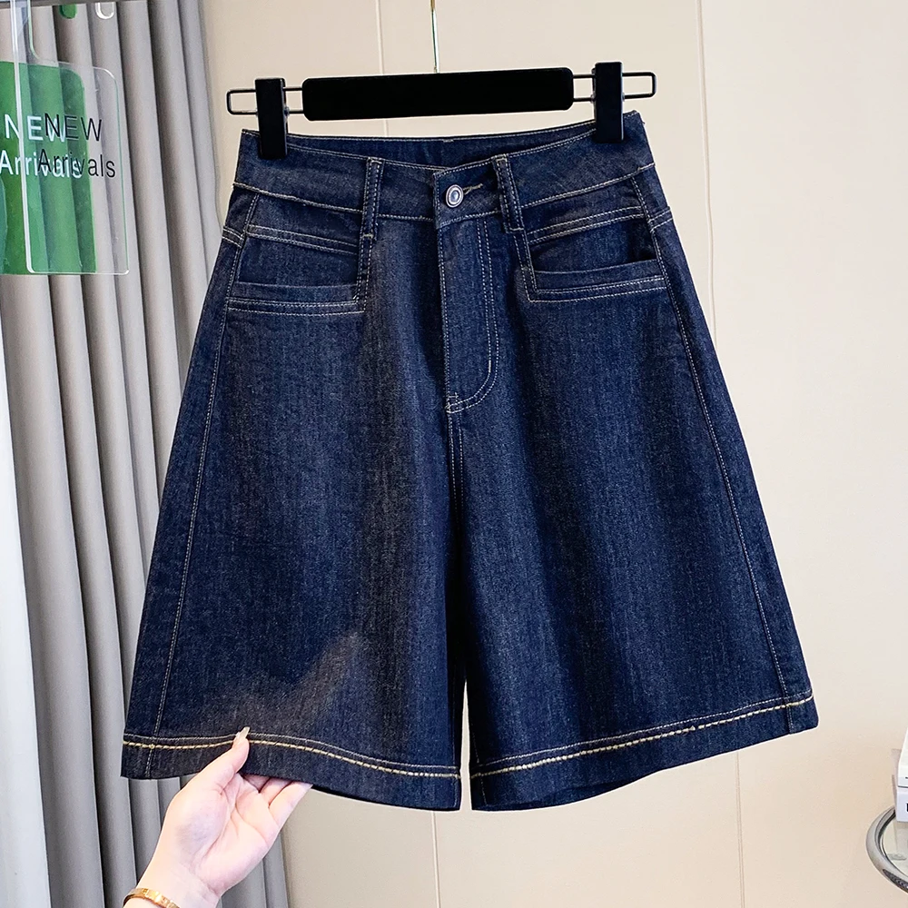 Loose Casual Pants Wide Leg Jeans Thin Material High Waist Commute Style Pure Color Five-Point Summer New Arrival Women's plu...
Loose Casual Pants Wide Leg Jeans Thin Material High Waist Commute Style Pure Color Five-Point Summer New Arrival Women's plu...