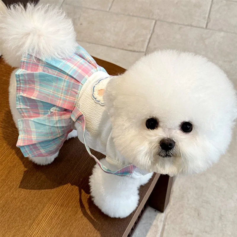 College Style Yorkshire Dress Puppy Summer Clothes Pet Cat Plaid Dress Teddy Rabbit Pattern Pullover Japanese Princess Skirt
College Style Yorkshire Dress Puppy Summer Clothes Pet Cat Plaid Dress Teddy Rabbit Pattern Pullover Japanese Princess Skirt
