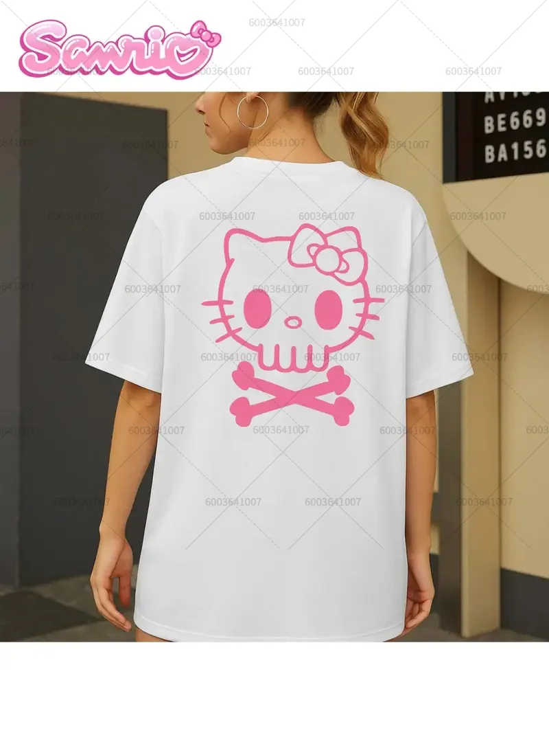 Sanrio Hello Kitty футболка женская и мужская хлопковая футболка с круглым вырезом футболка для пары оверсайз повседневный подарок летняя трендовая двусторонняя футболка с короткими рукавами
Sanrio Hello Kitty футболка женская и мужская хлопковая футболка с круглым вырезом футболка для пары оверсайз повседневный подарок летняя трендовая двусторонняя футболка с короткими рукавами