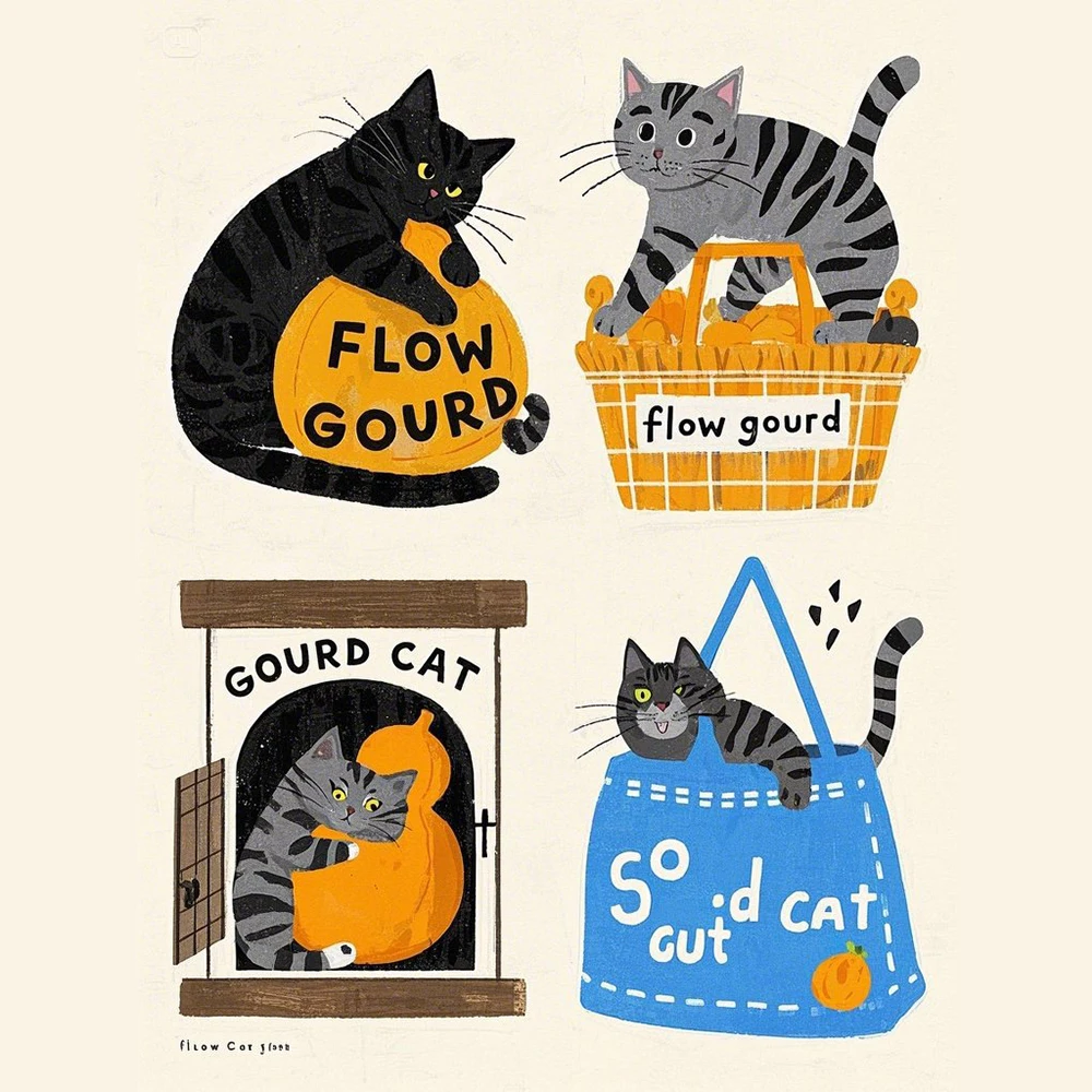 10/30/50pcs Kawaii Orange Cat Graffiti Sticker Cute Gourd Cats Cartoon Sticker for Kids Toy Stationery Phone Luggage Decals Pack
10/30/50pcs Kawaii Orange Cat Graffiti Sticker Cute Gourd Cats Cartoon Sticker for Kids Toy Stationery Phone Luggage Decals Pack