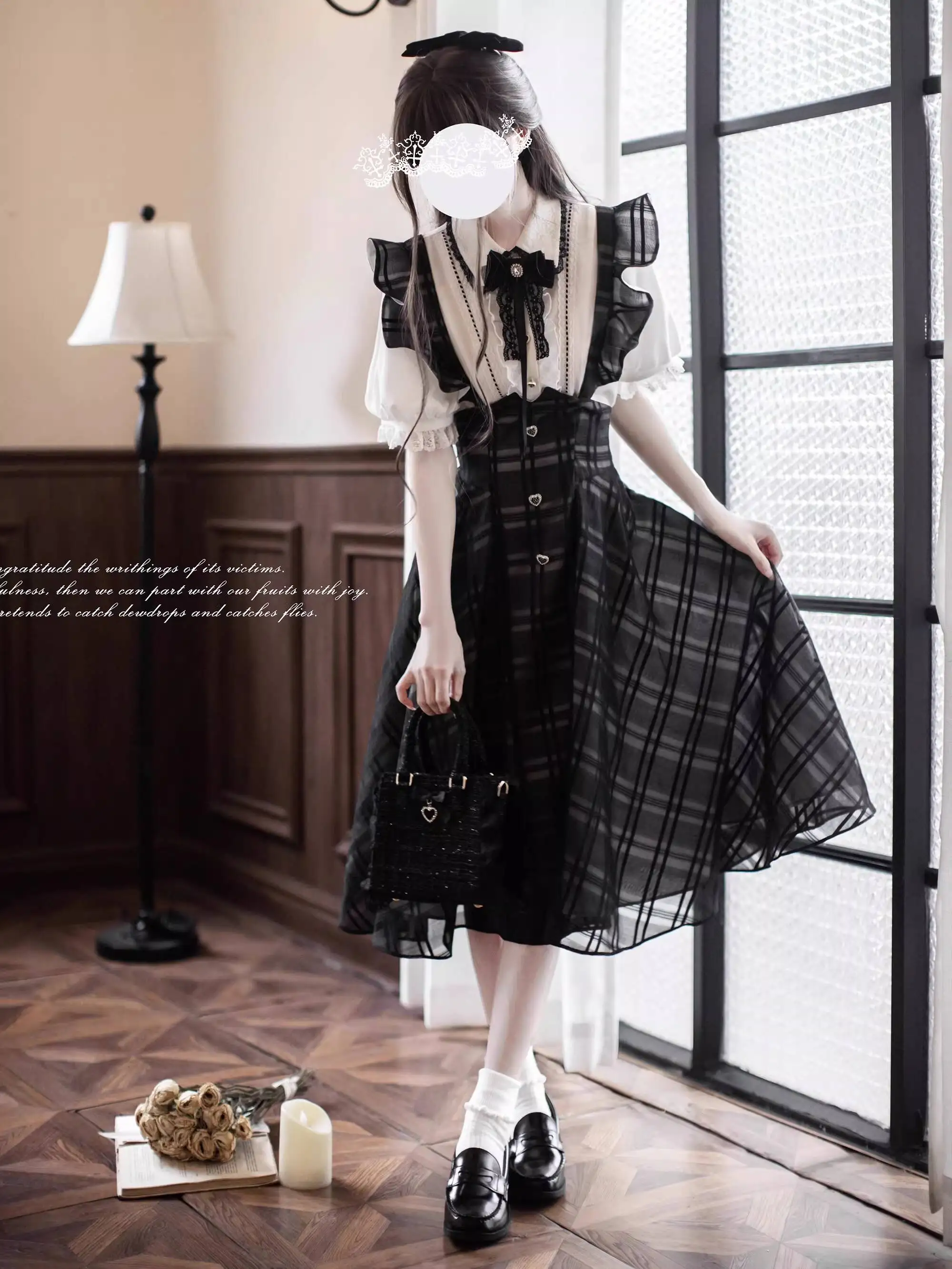 New JK Lei Fu Young Lady Elegant Pinafore Dress Two-piece Set Fiesta Carnival Halloween Cos Cosplay
New JK Lei Fu Young Lady Elegant Pinafore Dress Two-piece Set Fiesta Carnival Halloween Cos Cosplay