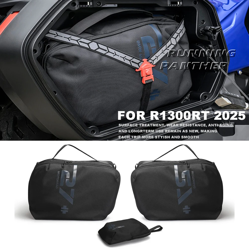 НОВИНКА для BMW R 1300 RT R1300 RT R1300RT 2025 Водонепроницаемая внутренняя сумка для мотоцикла, черный боковой чехол, верхняя коробка-органайзер с логотипом 
НОВИНКА для BMW R 1300 RT R1300 RT R1300RT 2025 Водонепроницаемая внутренняя сумка для мотоцикла, черный боковой чехол, верхняя коробка-органайзер с логотипом