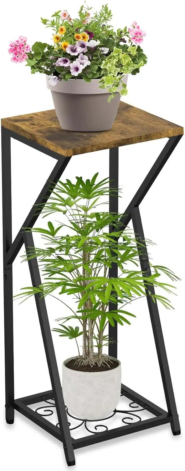 27" Metal 2-Tier Plant Stand, Tall Plant Shelves for Indoor Outdoor, Modern Flower Table for Living Room Balcony
27" Metal 2-Tier Plant Stand, Tall Plant Shelves for Indoor Outdoor, Modern Flower Table for Living Room Balcony