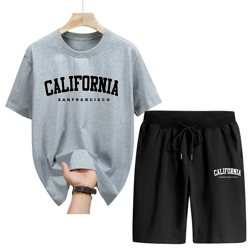 Fashion 2026 Quality Summer Men Casual Suits Printed Short Sleeved Pure Cotton T-shirts Sports Five-point Pants Men's Tracksuit
Fashion 2026 Quality Summer Men Casual Suits Printed Short Sleeved Pure Cotton T-shirts Sports Five-point Pants Men's Tracksuit