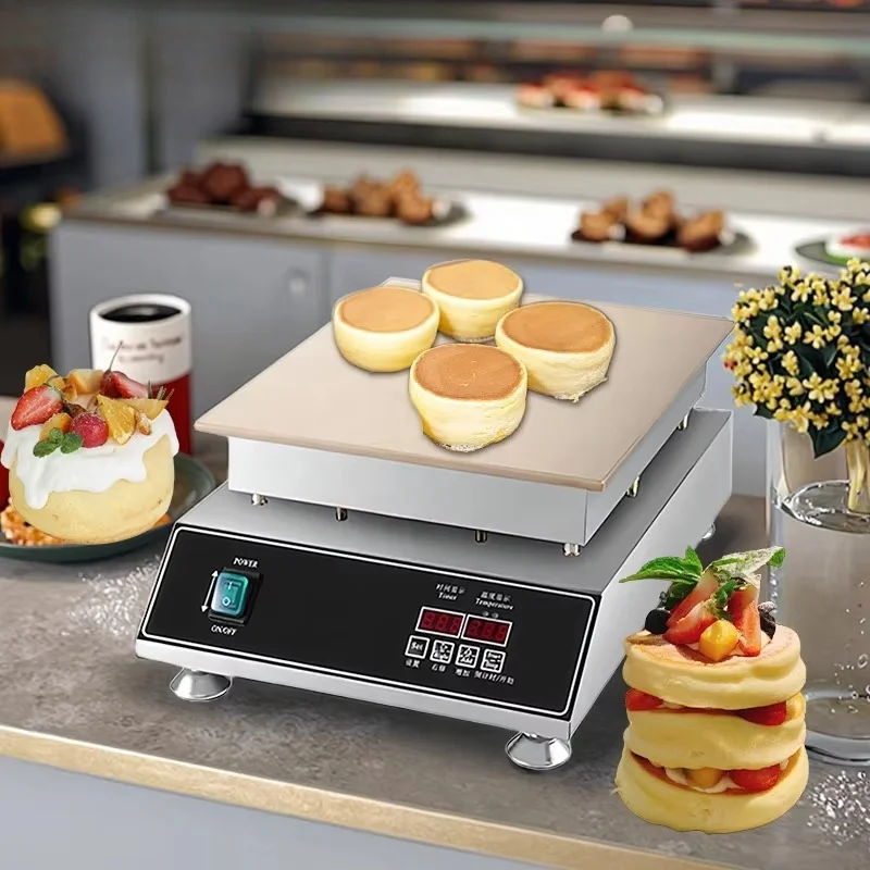 KingHigher Commercial 220V Electric Pancakes Maker Stainless Steel Non-Stick Fluffy Japanese Snack Machine in New Condition
KingHigher Commercial 220V Electric Pancakes Maker Stainless Steel Non-Stick Fluffy Japanese Snack Machine in New Condition