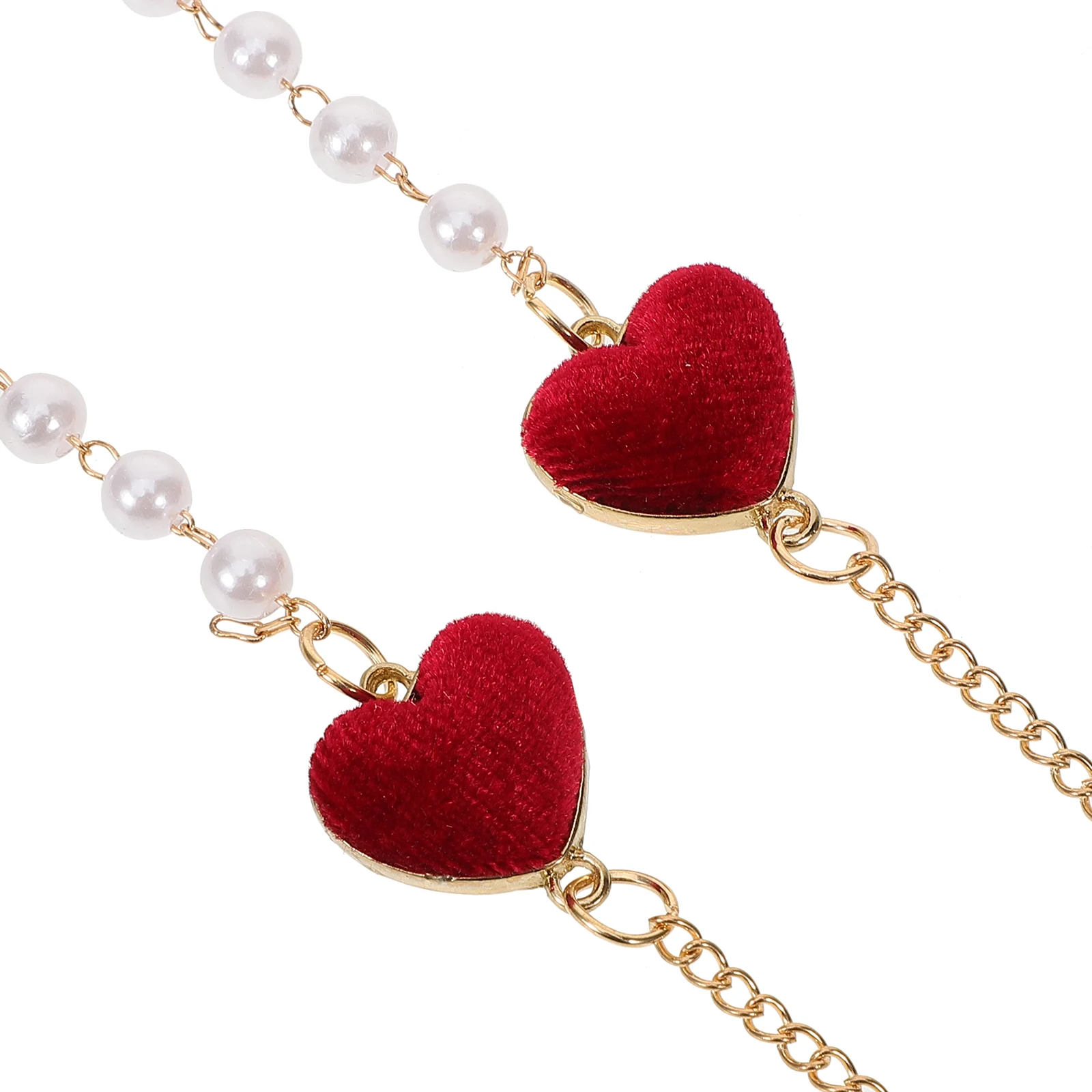 Eyeglass Holder Lanyard Metal Strap Red Color Anti Loss Pearl Heart Shape for Glasses Chain Suitable Sunglasses Reading Glasses
Eyeglass Holder Lanyard Metal Strap Red Color Anti Loss Pearl Heart Shape for Glasses Chain Suitable Sunglasses Reading Glasses