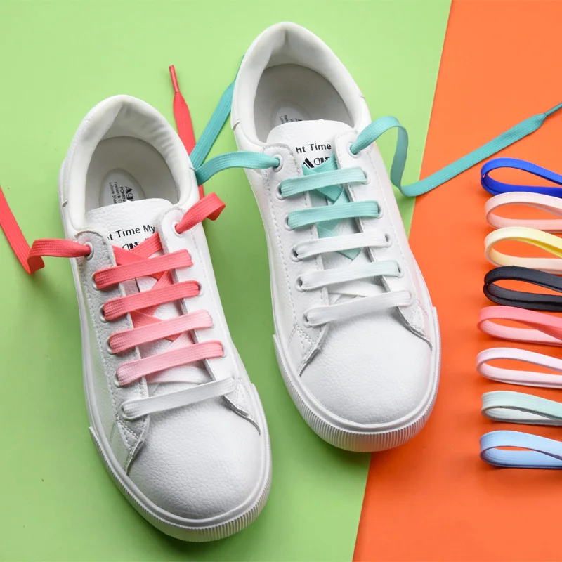 1 Pair Gradient Shoelaces Rubber Band for Shoes Flat Laces for Sneakers Woman Men Fashion Canvas Leisure Candy Party Shoestring
1 Pair Gradient Shoelaces Rubber Band for Shoes Flat Laces for Sneakers Woman Men Fashion Canvas Leisure Candy Party Shoestring