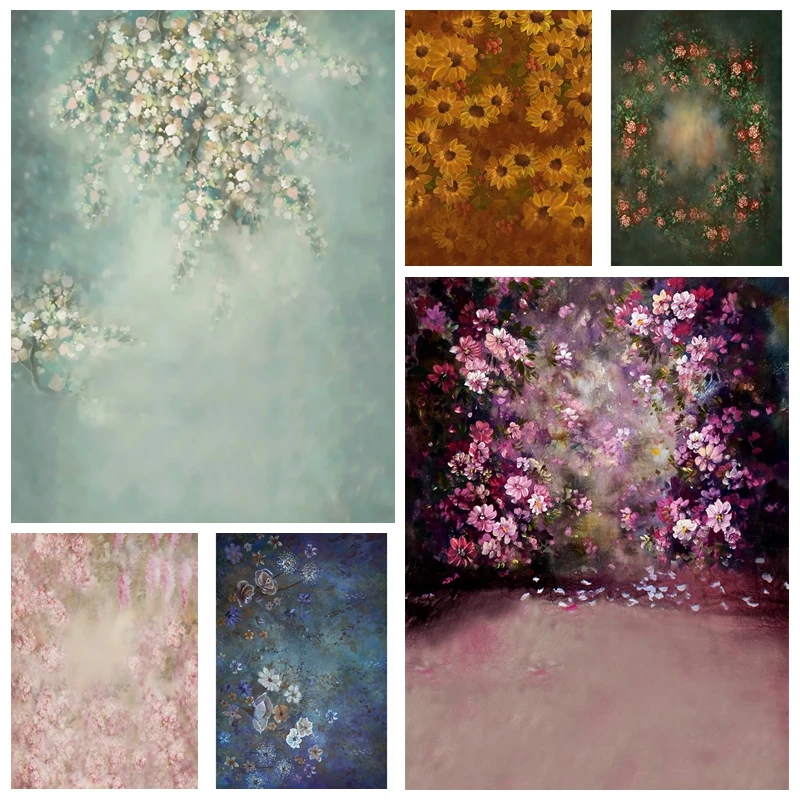 Retro Oil Painting Flowers Photography Backdrops Vintage Abstract Texture Children Adult Grunge Background Photo Studio Props
Retro Oil Painting Flowers Photography Backdrops Vintage Abstract Texture Children Adult Grunge Background Photo Studio Props