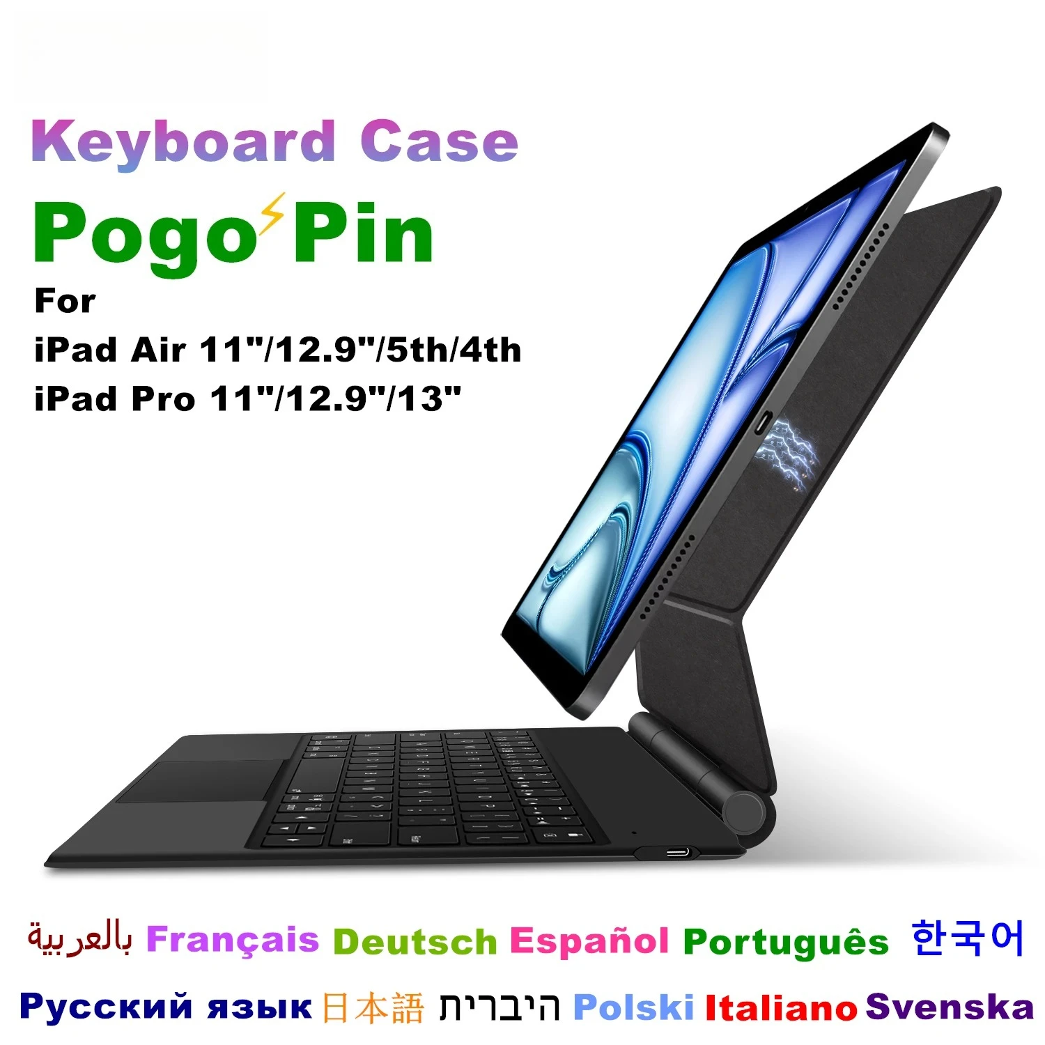 Magic Keyboard For iPad Air 11 13 M3 M2 M4 Pro 12.9 3rd 6th 5th 4th 10.9" Smart Pogo Pin Direct Connection Multi-Touch Backlight
Magic Keyboard For iPad Air 11 13 M3 M2 M4 Pro 12.9 3rd 6th 5th 4th 10.9" Smart Pogo Pin Direct Connection Multi-Touch Backlight