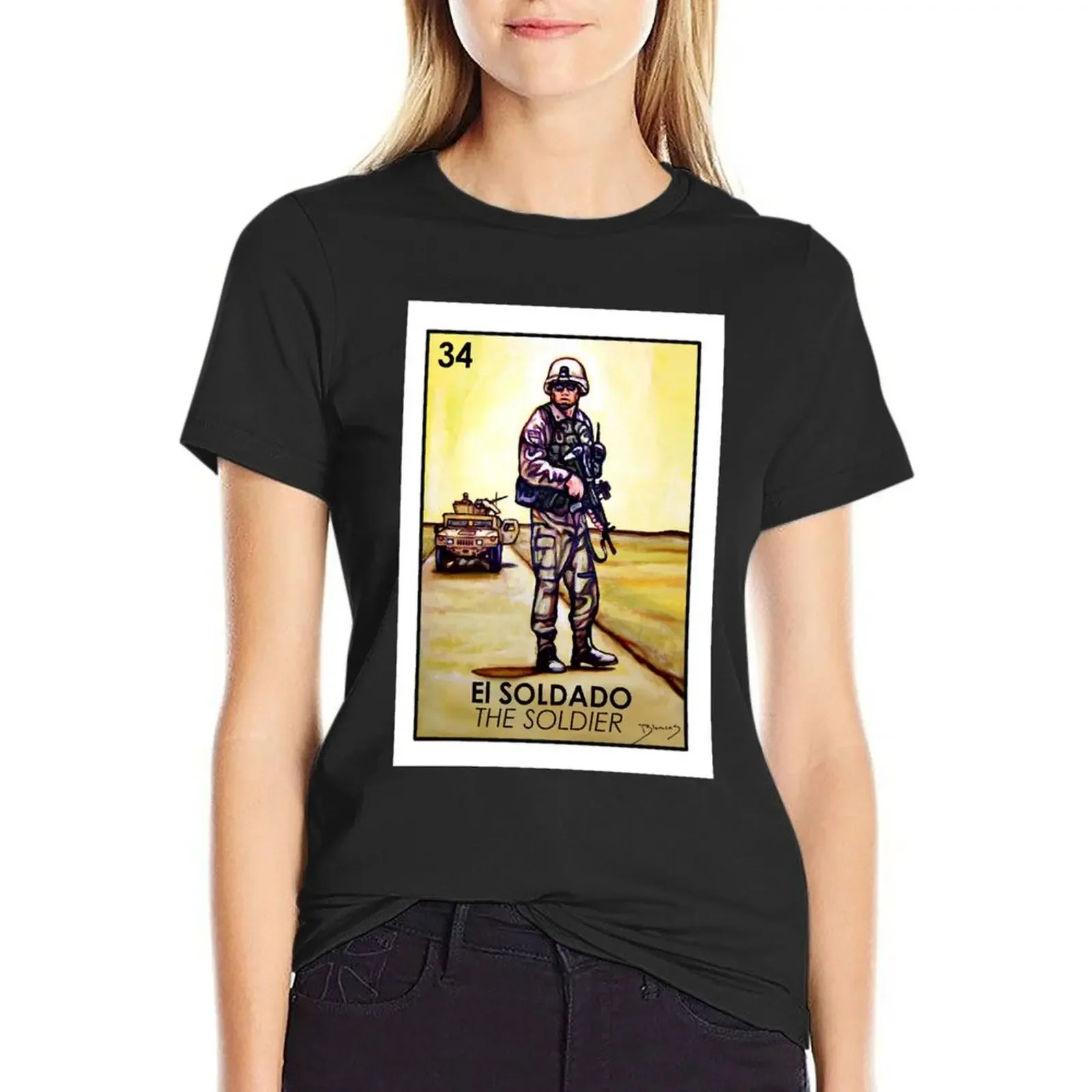 El Soldado I - The Soldier I - Loteria T-Shirt customs design your own quick drying anime plain Women's tops
El Soldado I - The Soldier I - Loteria T-Shirt customs design your own quick drying anime plain Women's tops