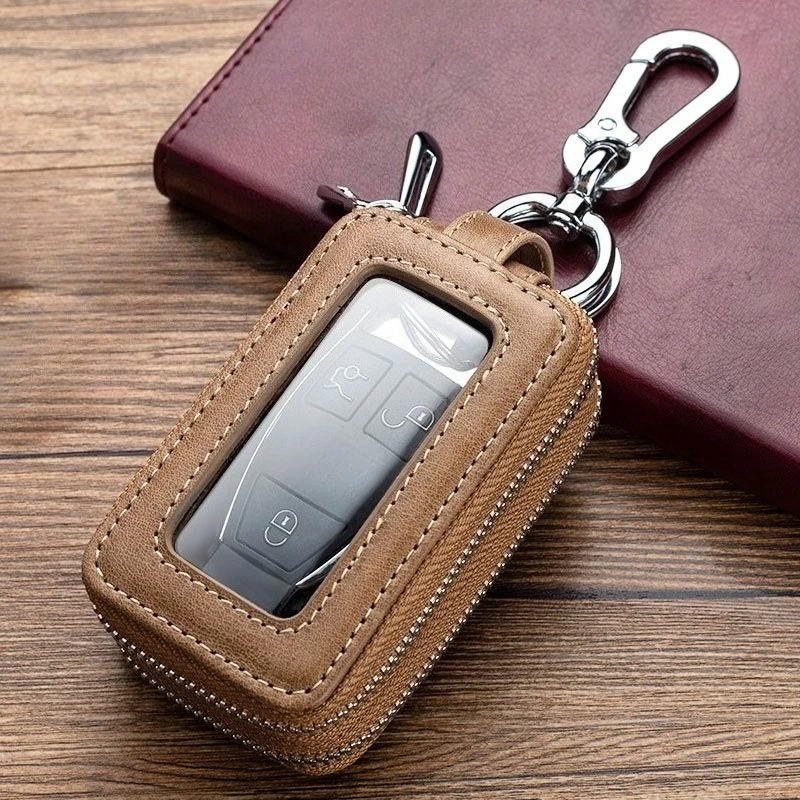 Leather key bag Men's and women's multi-functional large-capacity general car key bag Fashion double-layer waist hanging key bag
Leather key bag Men's and women's multi-functional large-capacity general car key bag Fashion double-layer waist hanging key bag