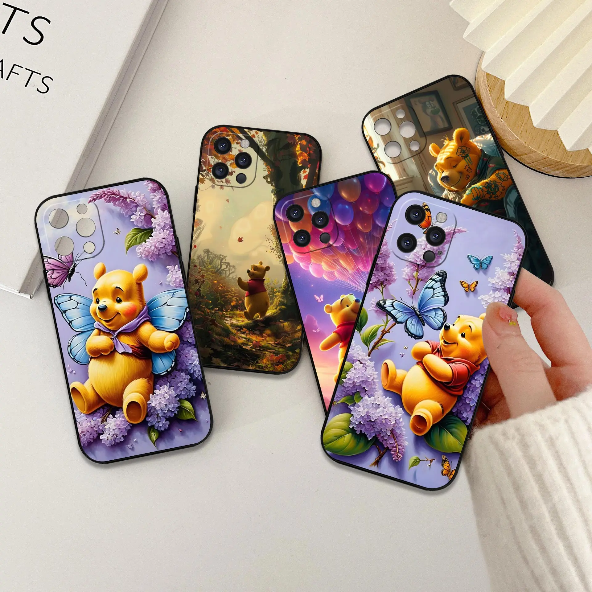 Disney Winnie The Pooh Cute Pooh Case For iPhone 16 15 14 13 12 11 Pro Max Plus Mini Funda For iPhone 15 16 ProMax Black Cover
Disney Winnie The Pooh Cute Pooh Case For iPhone 16 15 14 13 12 11 Pro Max Plus Mini Funda For iPhone 15 16 ProMax Black Cover