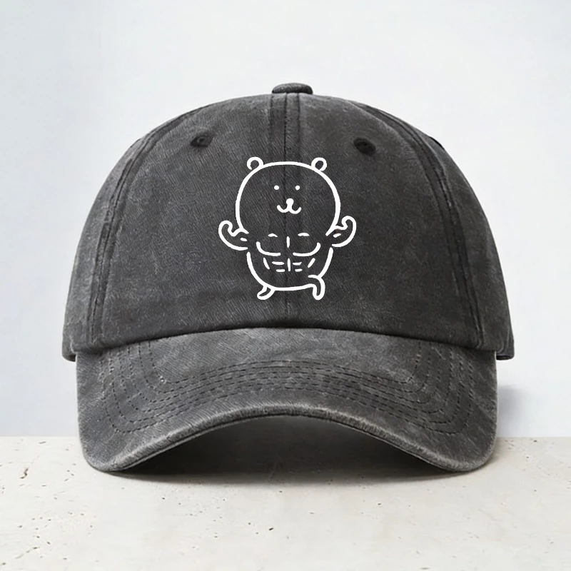 Muscle Bear funny Baseball Cap casual unisex Breathable Distressed Washed hat Simple Style Soft to adjustable snapback hats
Muscle Bear funny Baseball Cap casual unisex Breathable Distressed Washed hat Simple Style Soft to adjustable snapback hats