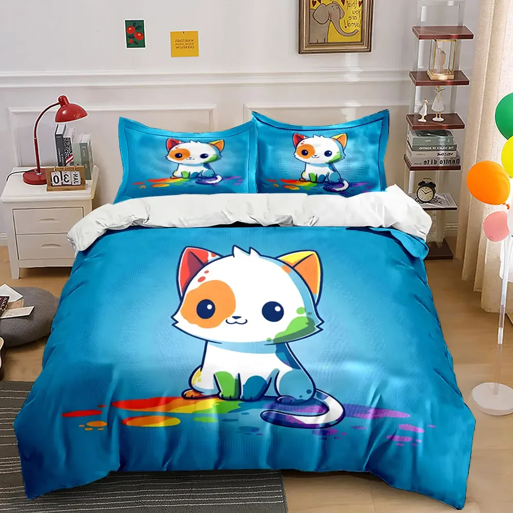 "Colorful Cat Art Decor Set" Soft Comfortable Duvet Cover Bedding Set Included 1*Duvet Cover & 2*Pillowcases, gift
"Colorful Cat Art Decor Set" Soft Comfortable Duvet Cover Bedding Set Included 1*Duvet Cover & 2*Pillowcases, gift