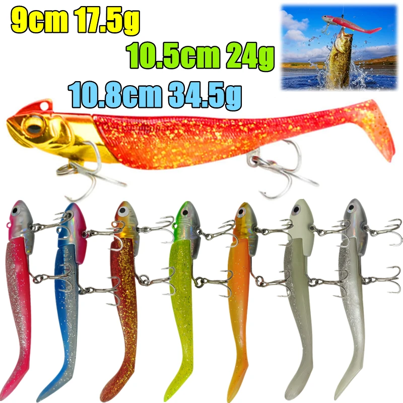 Swing Shad Lure Swimbaits Double Hooks Black Minnow Action Soft Lure Pro Fishing Tackle for Big Fish Fishing Tips Rock Fish Lure
Swing Shad Lure Swimbaits Double Hooks Black Minnow Action Soft Lure Pro Fishing Tackle for Big Fish Fishing Tips Rock Fish Lure