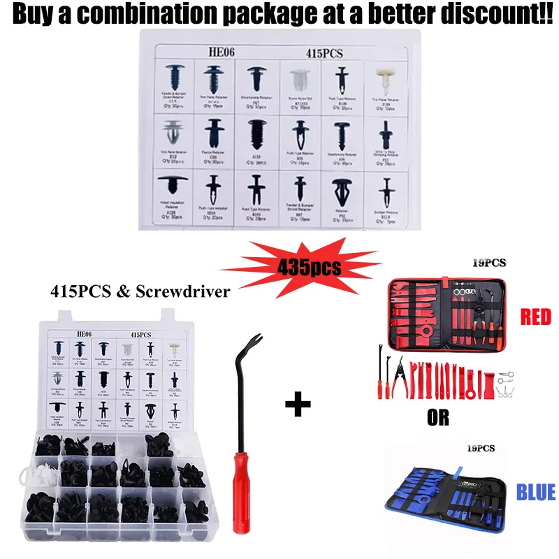 Car Fixing Clip, Automatic Push Nail Rivet Set, Fastener Disassembly Tool, Door Interior Panel Clip, 19pcs Tool Kit Combination
Car Fixing Clip, Automatic Push Nail Rivet Set, Fastener Disassembly Tool, Door Interior Panel Clip, 19pcs Tool Kit Combination