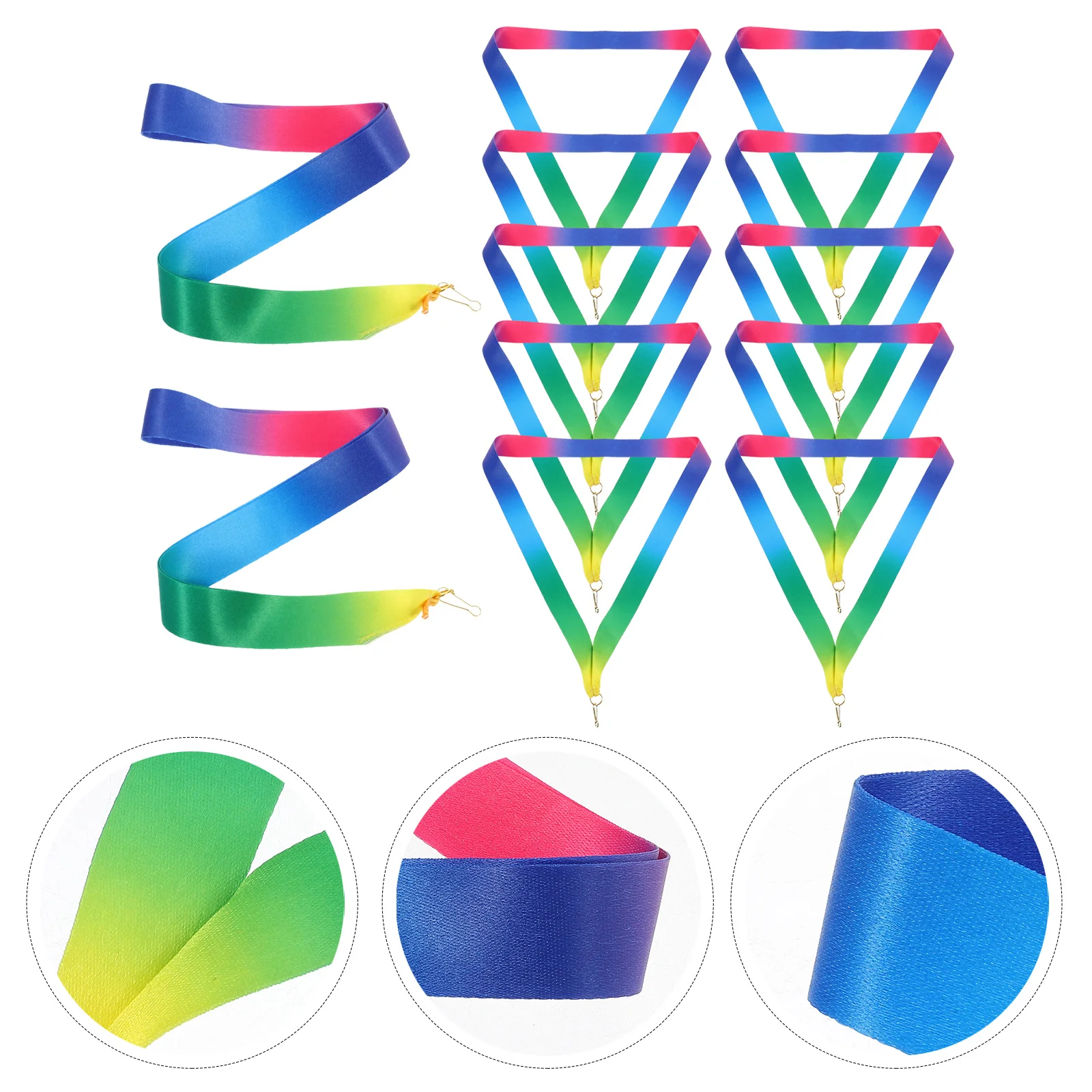 12pcs Medal Lanyard Ribbons Red White Blue Polyester Competition Sports Event Accessories Neck Straps
12pcs Medal Lanyard Ribbons Red White Blue Polyester Competition Sports Event Accessories Neck Straps