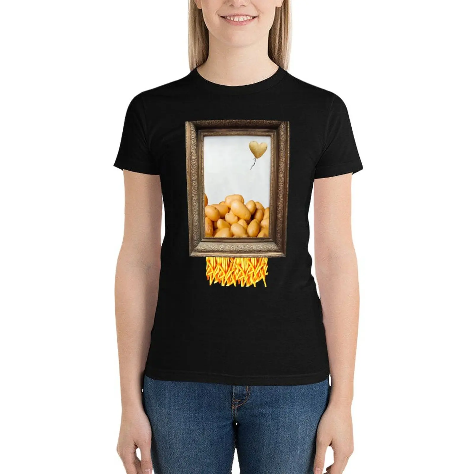French fries T-Shirt summer clothes tops animal print shirt for girls plus size tops cute t-shirts for Women
French fries T-Shirt summer clothes tops animal print shirt for girls plus size tops cute t-shirts for Women
