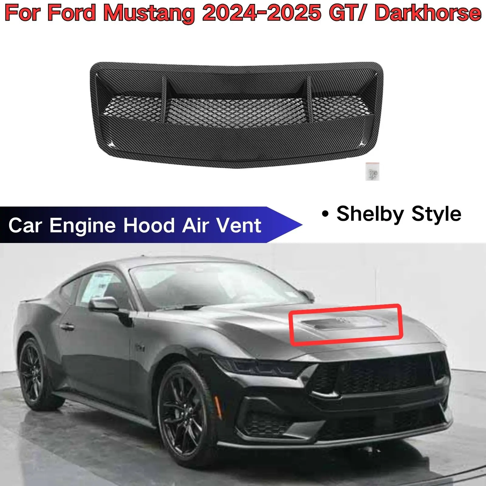 Для Ford Mustang GT Darkhorse 2024-2025 Shelby Style Автомобильный капот Вентиляционное отверстие из углеродного волокна Окрашенный глянцевый черный АБС-пластик Новый
Для Ford Mustang GT Darkhorse 2024-2025 Shelby Style Автомобильный капот Вентиляционное отверстие из углеродного волокна Окрашенный глянцевый черный АБС-пластик Новый
