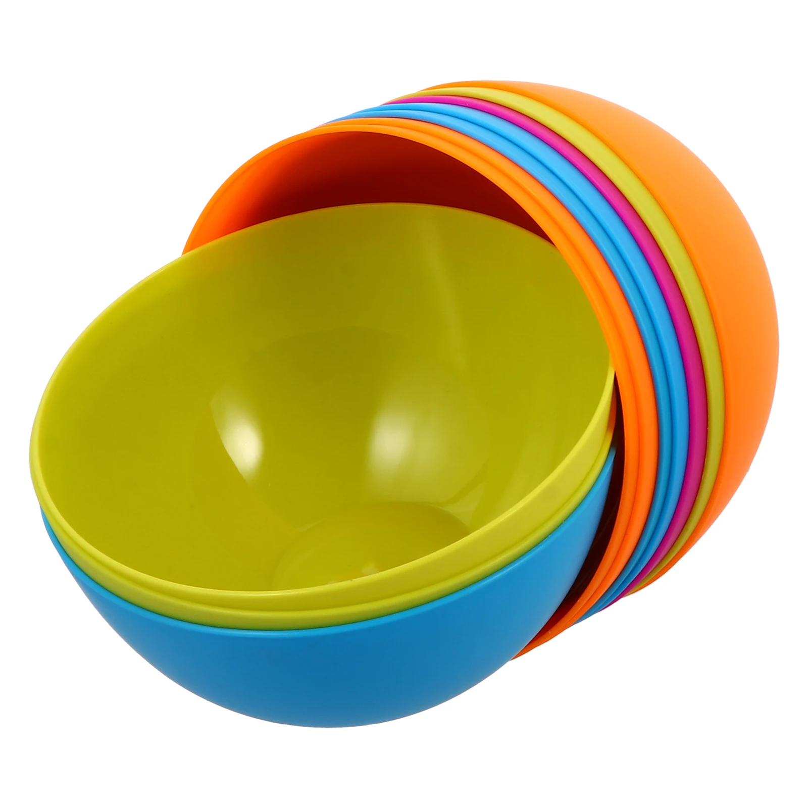 10 Pcs Anti Bowls Unbreakable Plastic Soup Noodle Kitchen Tableware Portable Picnic Home Use Bright Colors
10 Pcs Anti Bowls Unbreakable Plastic Soup Noodle Kitchen Tableware Portable Picnic Home Use Bright Colors