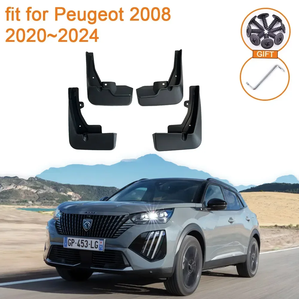 For Peugeot 2008 2020 2021 2022 2023 2024 Accessories Mud Flaps 4x Mudguards Anti-splash Fender Upguard Front Rear Wheels Parts
For Peugeot 2008 2020 2021 2022 2023 2024 Accessories Mud Flaps 4x Mudguards Anti-splash Fender Upguard Front Rear Wheels Parts