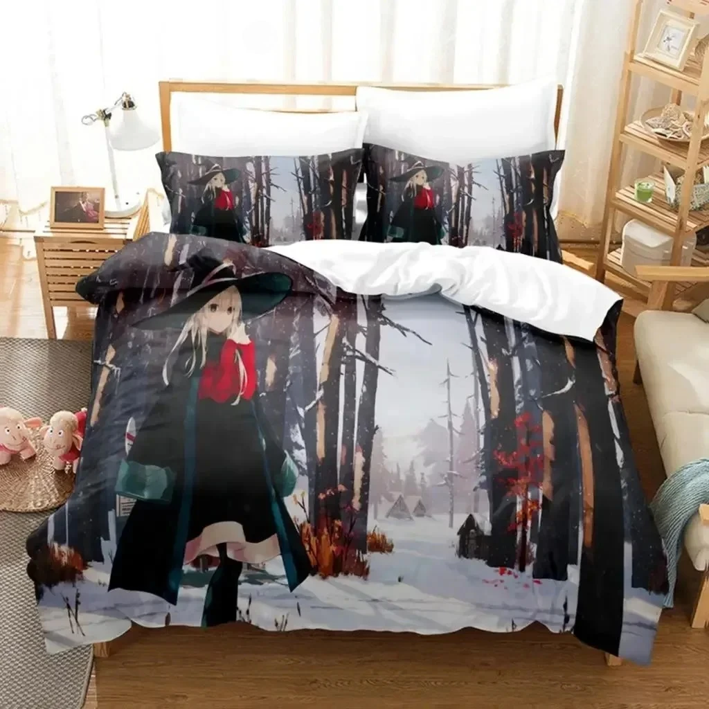 3D Anime Girl The Journey Of Elaina Bedding Set Printed With Pillowcase Bed Duvet Cover Soft Single Double Queen Super King Size
3D Anime Girl The Journey Of Elaina Bedding Set Printed With Pillowcase Bed Duvet Cover Soft Single Double Queen Super King Size