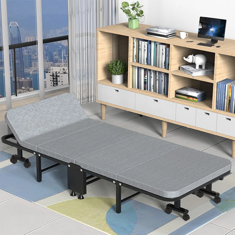 Multi-point Support Folding Bed Office Modern Simple Easy To Adjust Sponge Mattress Metal Skeleton Reinforced Lunch Break Bed
Multi-point Support Folding Bed Office Modern Simple Easy To Adjust Sponge Mattress Metal Skeleton Reinforced Lunch Break Bed