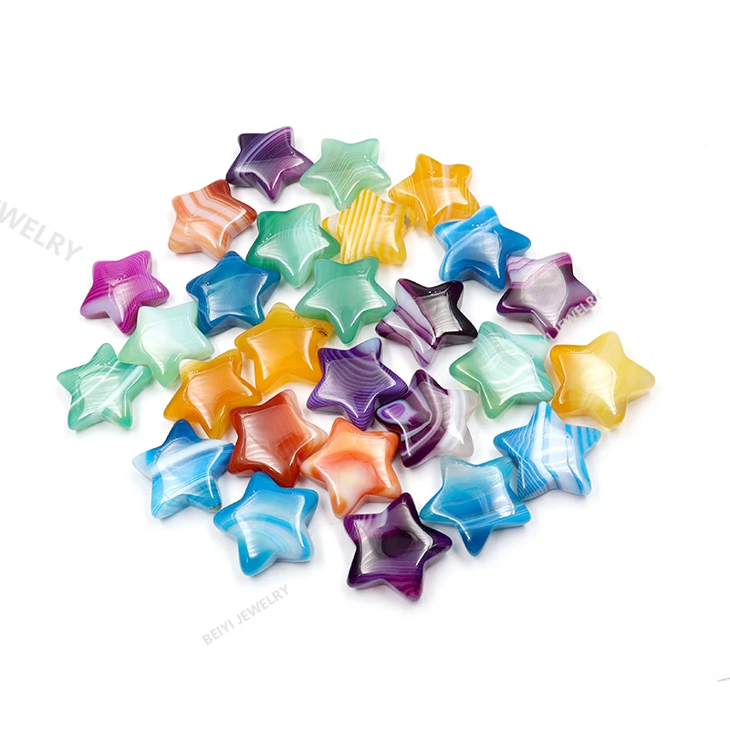 25mm High Quality Stars Heart Stone Stripe Agate Colorful Charms Reiki Crystal For jewelry Making Gemstones No Hole Wholesale
25mm High Quality Stars Heart Stone Stripe Agate Colorful Charms Reiki Crystal For jewelry Making Gemstones No Hole Wholesale