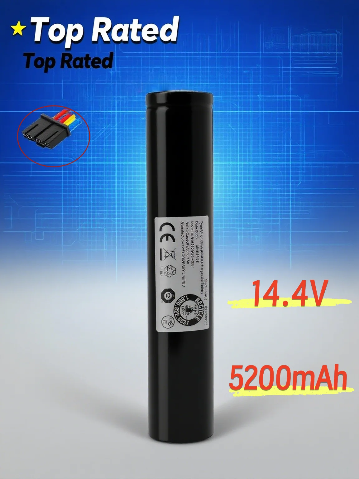 Литий-ионный аккумулятор большой емкости 5200 мАч для Neato Botvac ConnectedD3 D4 D5 D6 D7 — оригинальный 945-0225Сменный ультра-большая емкость
Литий-ионный аккумулятор большой емкости 5200 мАч для Neato Botvac ConnectedD3 D4 D5 D6 D7 — оригинальный 945-0225Сменный ультра-большая емкость