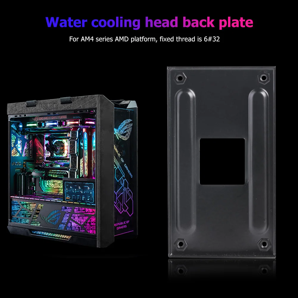PC Motherboard CPU Cooler Mounting Bracket Metal Back Plate for AMD AM4 Socket
