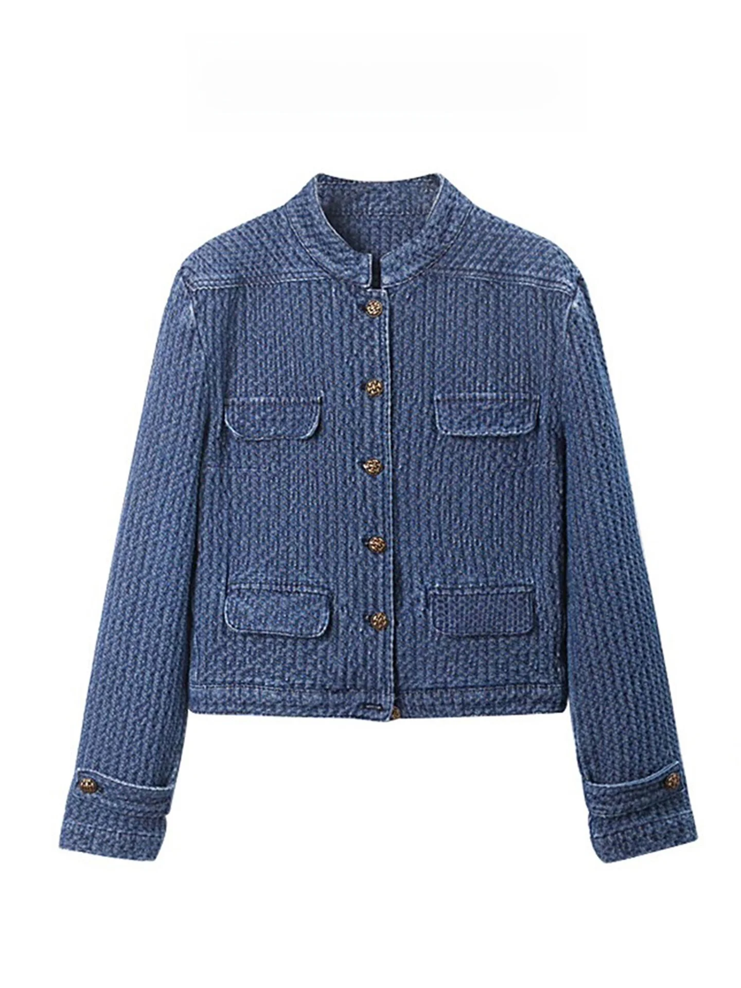 Elegant Denim Shawl Collar Jacket Women's Loose Fit Blue Spring Outerwear Short Style Button Closure Long Sleeve Casual Top
Elegant Denim Shawl Collar Jacket Women's Loose Fit Blue Spring Outerwear Short Style Button Closure Long Sleeve Casual Top