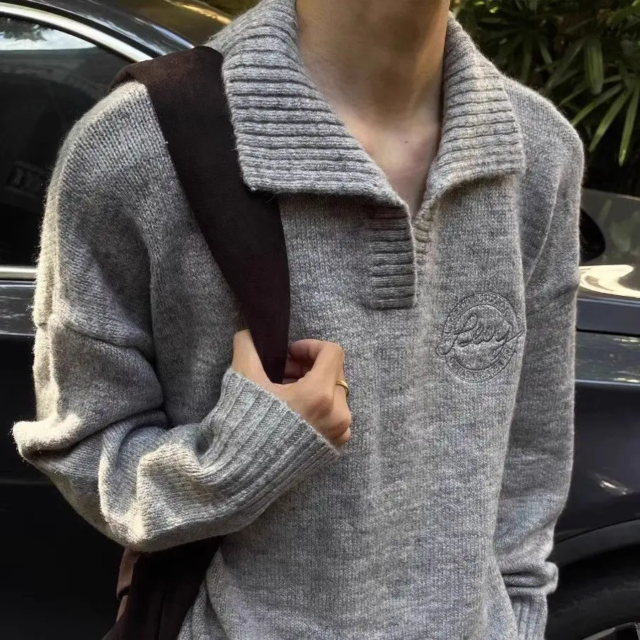 ay Lazy Sle V-Ne Knitwear Men Women Winter American Retro Inner Wear Base irt Soft Loose Fit Casual Polyester Blend
ay Lazy Sle V-Ne Knitwear Men Women Winter American Retro Inner Wear Base irt Soft Loose Fit Casual Polyester Blend