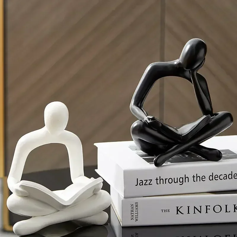 Resin Thinker Statues Abstract Mini Characters Figurines Home Office Study Room Bookshelf Decor Accessories Figure Item
Resin Thinker Statues Abstract Mini Characters Figurines Home Office Study Room Bookshelf Decor Accessories Figure Item