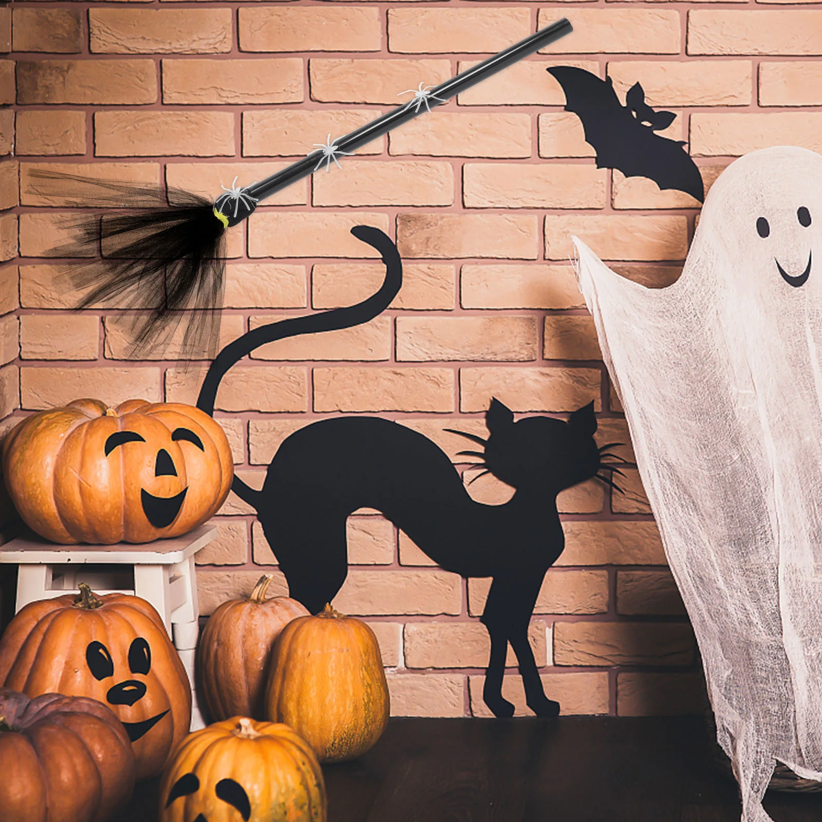 Halloween Broom Ornament Spider Decorations Creative Black Outfit Besom Props Wizard for Small Funny
Halloween Broom Ornament Spider Decorations Creative Black Outfit Besom Props Wizard for Small Funny