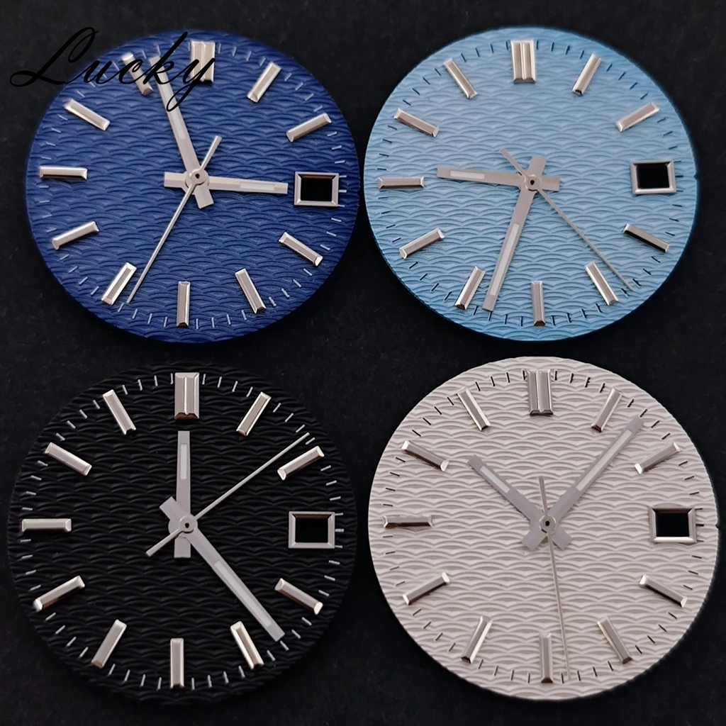 NH35 28.5mm Textured Surface Watch Dial+Hands Fit NH35 NH36 Movement Automatic Diver Men Watches Part
NH35 28.5mm Textured Surface Watch Dial+Hands Fit NH35 NH36 Movement Automatic Diver Men Watches Part