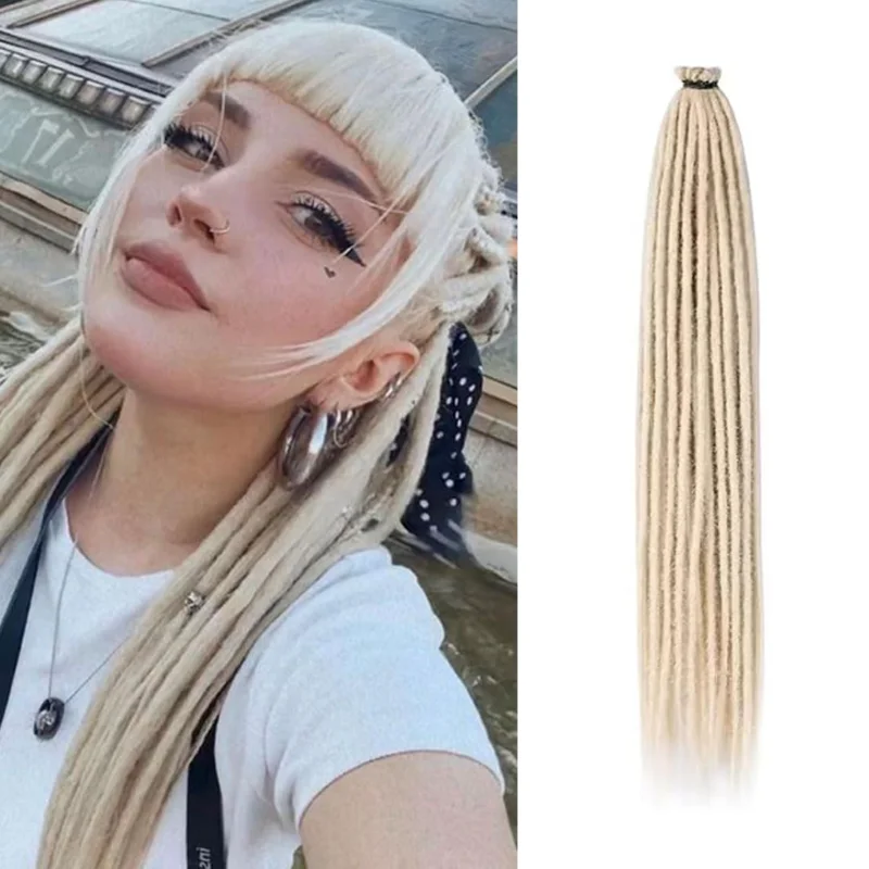 24 Inch Dreadlock Extensions 10 Strands Boho Style Crochet Hair Dreads Synthetic Single Ended Hippie Loc Hair for Women & Men
24 Inch Dreadlock Extensions 10 Strands Boho Style Crochet Hair Dreads Synthetic Single Ended Hippie Loc Hair for Women & Men