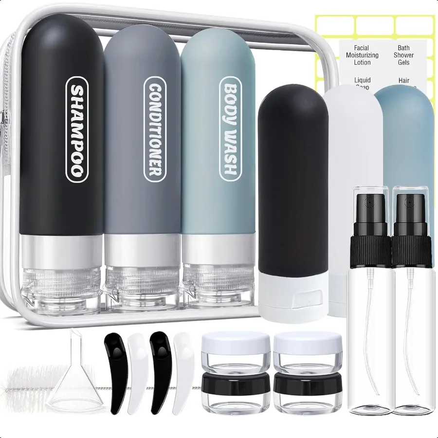 20 Pack Travel Bottles Set TSA Approved Travel Size Toiletries Containers Leak Proof Shampoo and Conditioner Bottles Refillable
20 Pack Travel Bottles Set TSA Approved Travel Size Toiletries Containers Leak Proof Shampoo and Conditioner Bottles Refillable