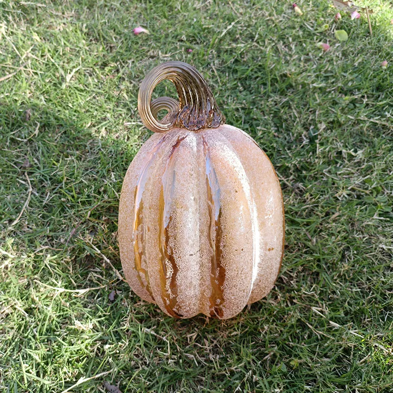 Pastoral Style Pumpkin Decoration Glass Handicraft Ornaments Orange Halloween decor Irregular Room Art Decorative Ornaments
Pastoral Style Pumpkin Decoration Glass Handicraft Ornaments Orange Halloween decor Irregular Room Art Decorative Ornaments
