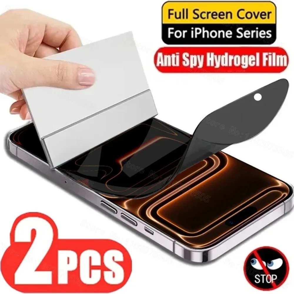 2PCS Privacy Hydrogel Film For iPhone 17 16 13 12 11 Pro Max Mini 16E Anti-Spy Screen Protector For iPhone 16 15 14 Pro Max Plus
2PCS Privacy Hydrogel Film For iPhone 17 16 13 12 11 Pro Max Mini 16E Anti-Spy Screen Protector For iPhone 16 15 14 Pro Max Plus